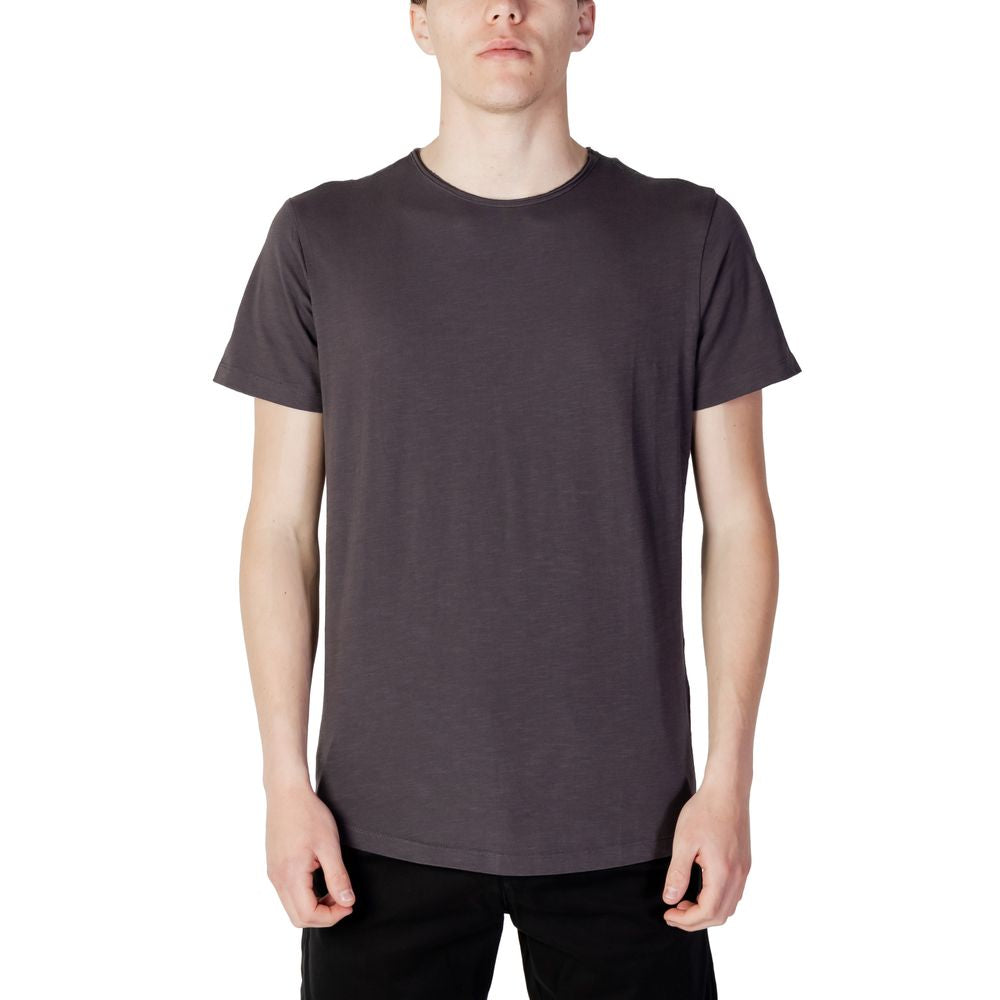 Jack Jones Gray Organic Cotton Men's T-Shirt