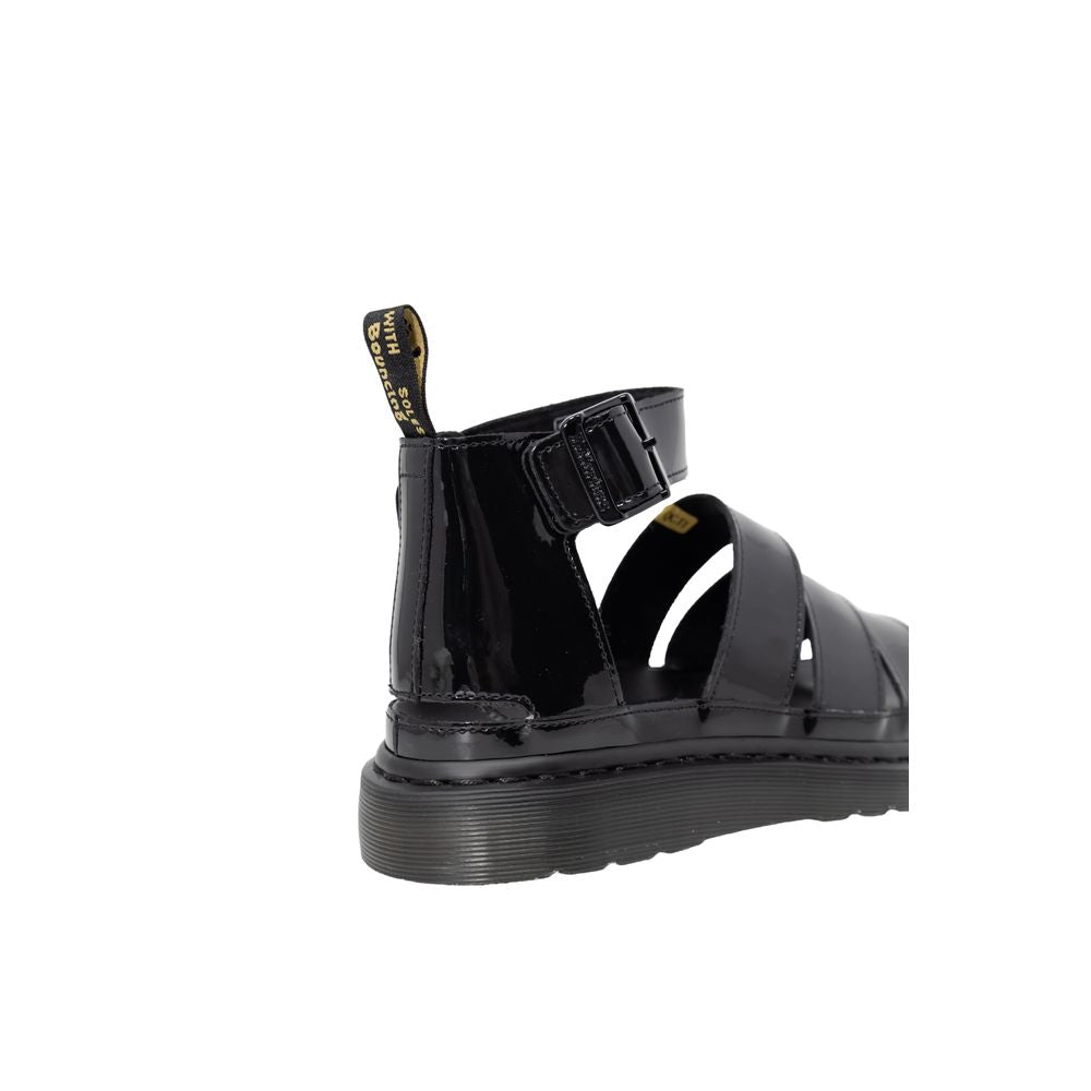 Dr. Martens Black Leather Women's Sandal