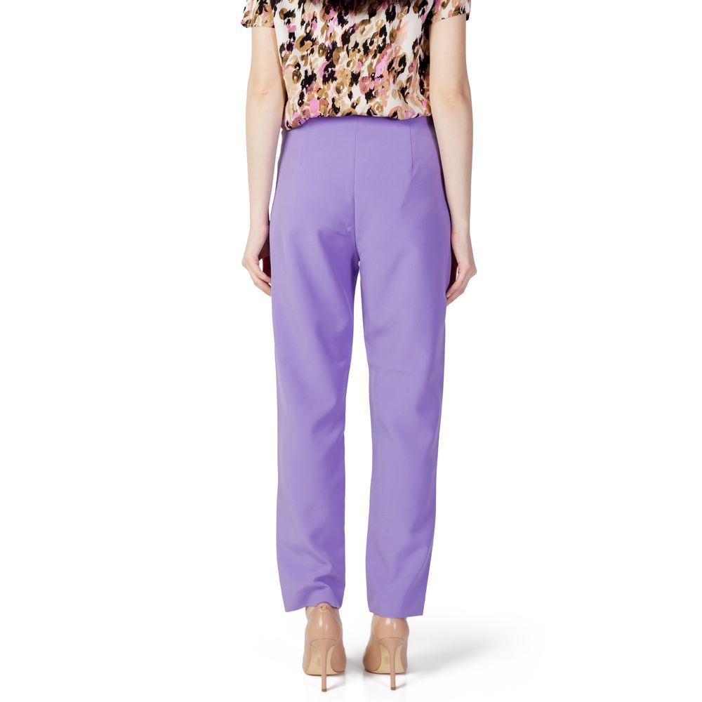 Only Purple Polyester Jeans & Women's Pant