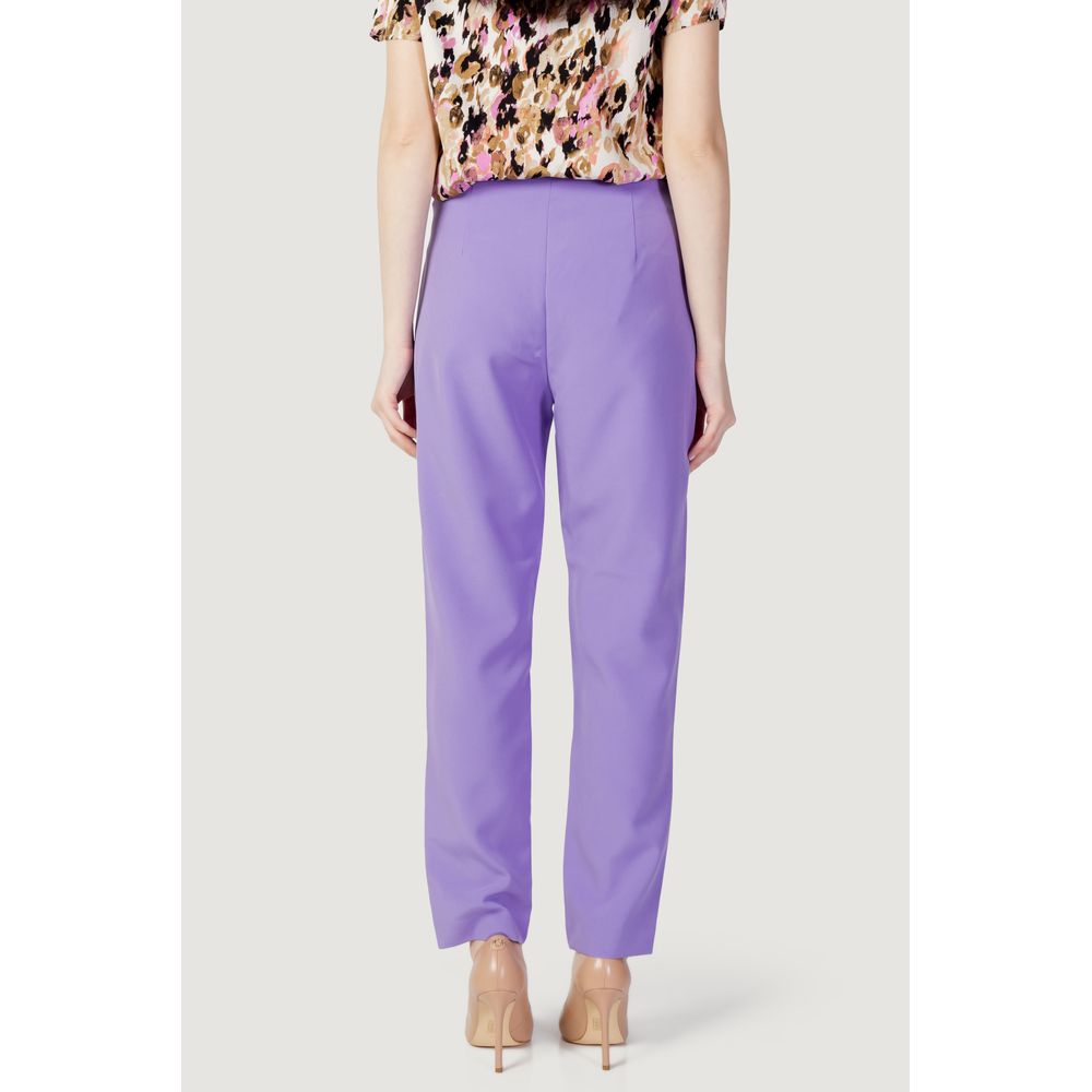 Only Purple Polyester Jeans & Women's Pant