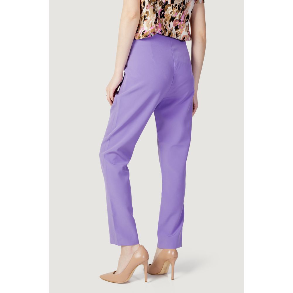 Only Purple Polyester Jeans & Women's Pant
