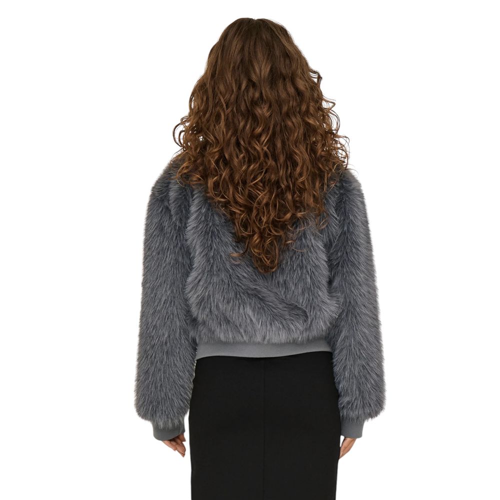 Only Gray Polyester Jackets & Women's Coat