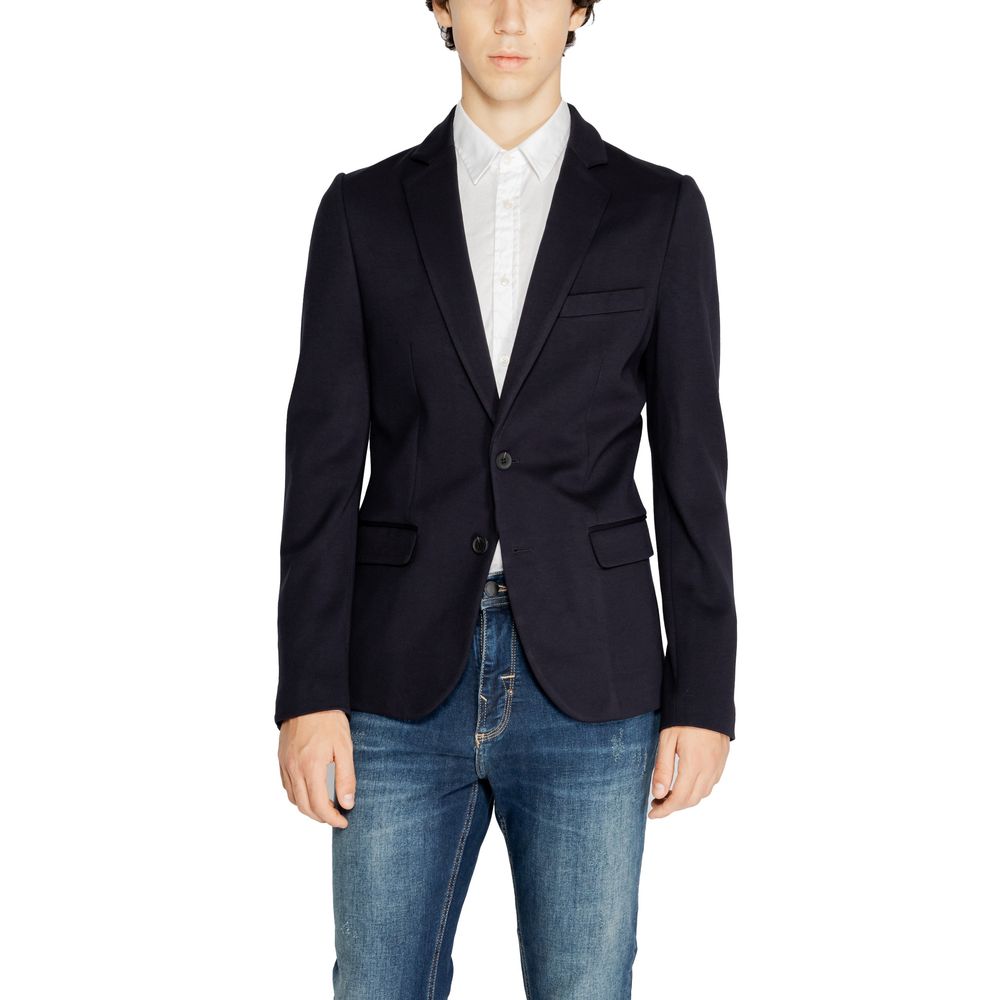 Antony Morato Blue Viscose Men's Suit