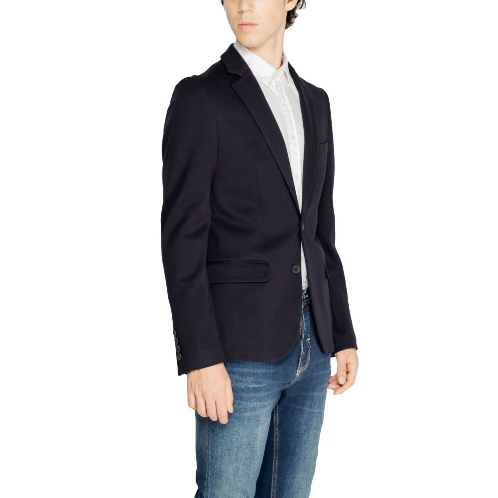 Antony Morato Blue Viscose Men's Suit