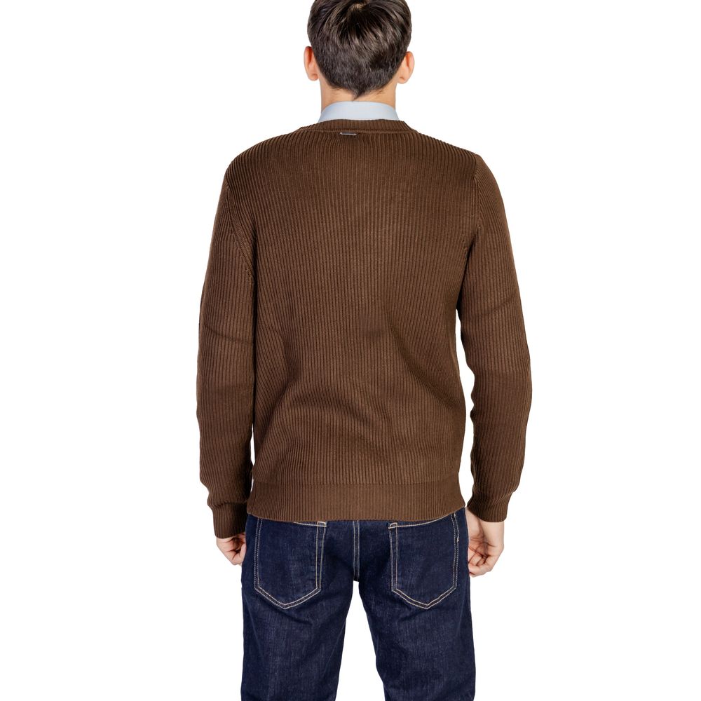 Antony Morato Brown Polyester Men's Cardigan