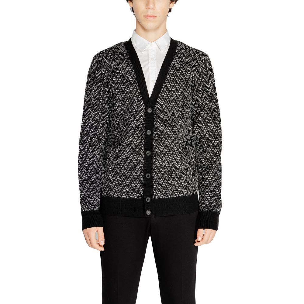 Antony Morato Black Mohair Men's Cardigan