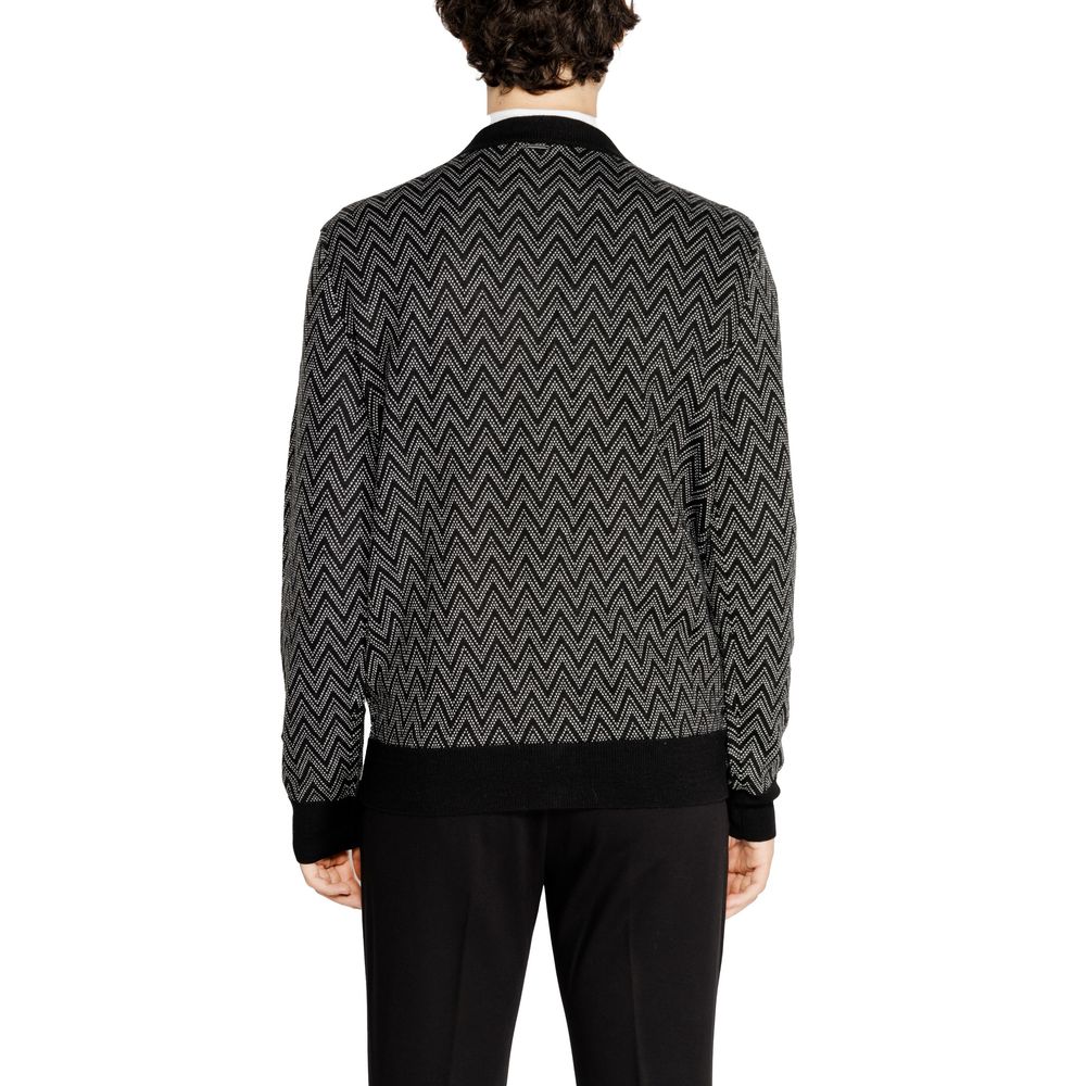 Antony Morato Black Mohair Men's Cardigan