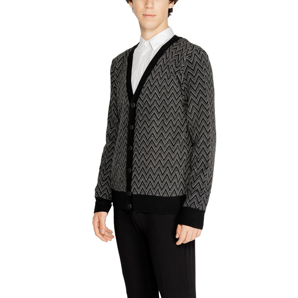 Antony Morato Black Mohair Men's Cardigan