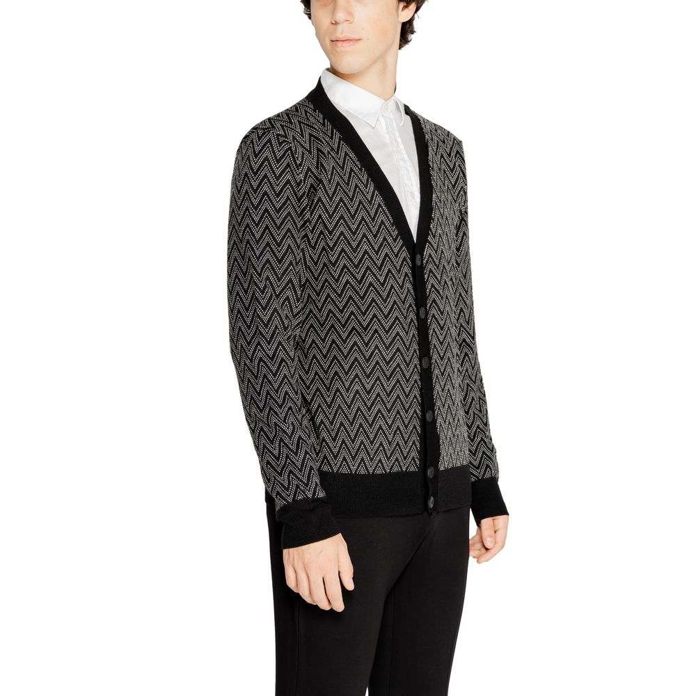Antony Morato Black Mohair Men's Cardigan