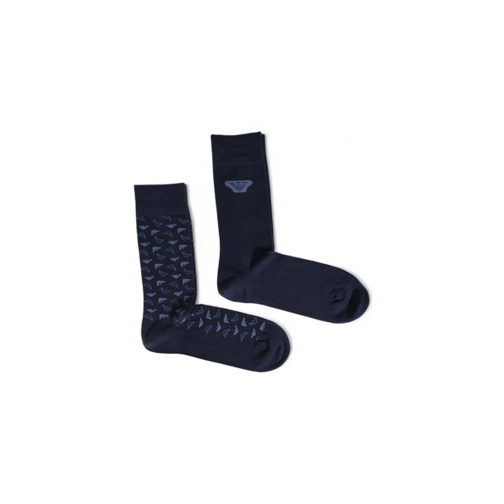 Emporio Armani Underwear Blue Cotton Men's Sock