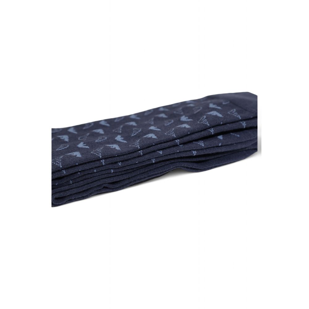 Emporio Armani Underwear Blue Cotton Men's Sock