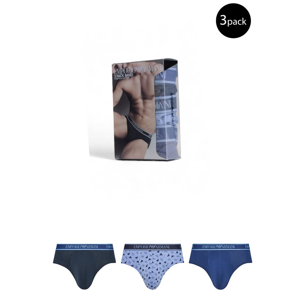 Emporio Armani Underwear Blue Cotton Men's Underwear