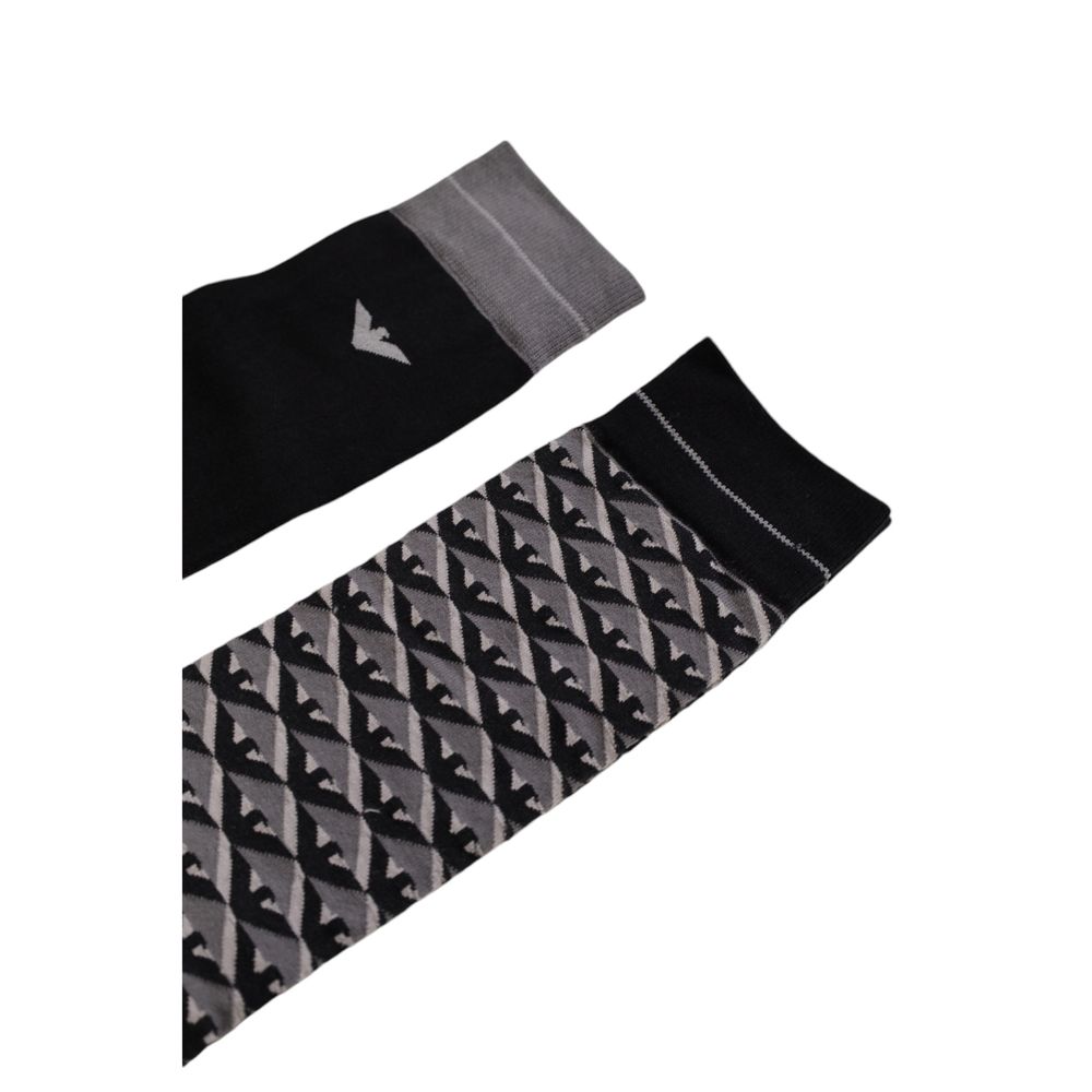 Emporio Armani Underwear Gray Cotton Men's Sock