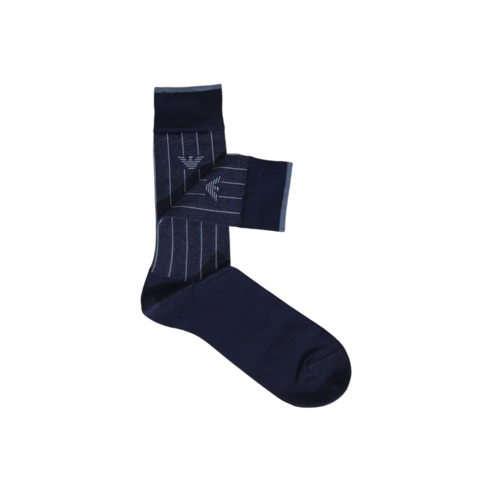 Emporio Armani Underwear Blue Cotton Men's Sock