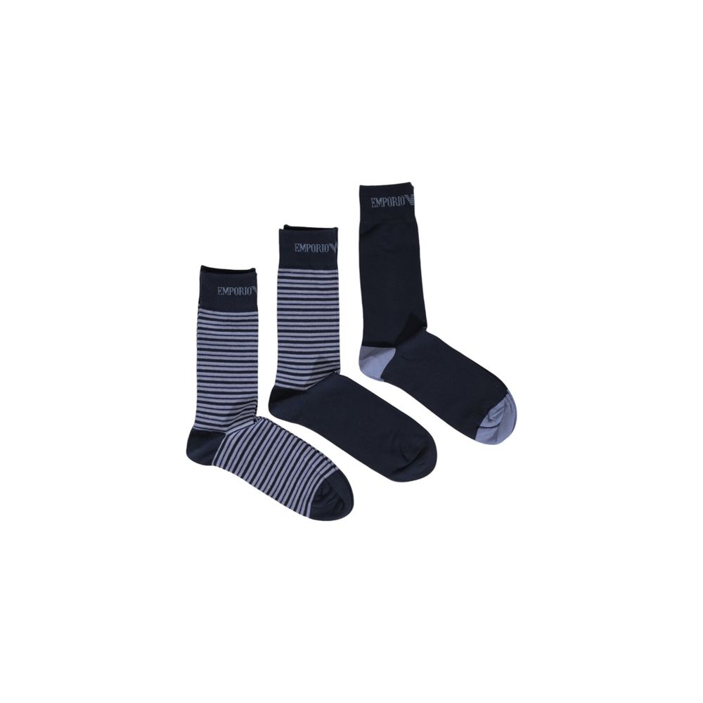 Emporio Armani Underwear Blue Cotton Men's Sock