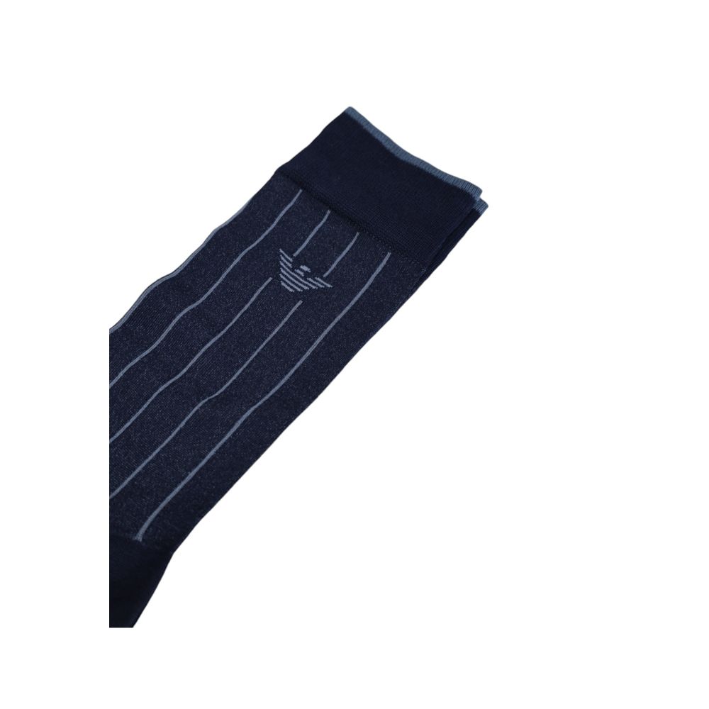 Emporio Armani Underwear Blue Cotton Men's Sock