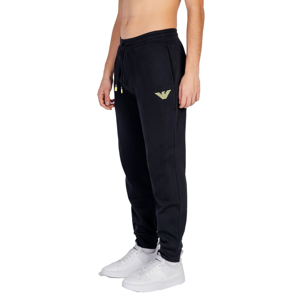 Emporio Armani Underwear Black Cotton Jeans & Men's Pant