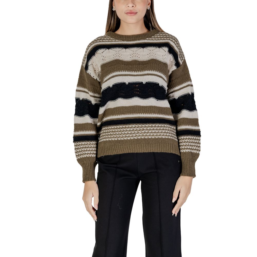 ICHI Green Recycled Polyester Women's Sweater