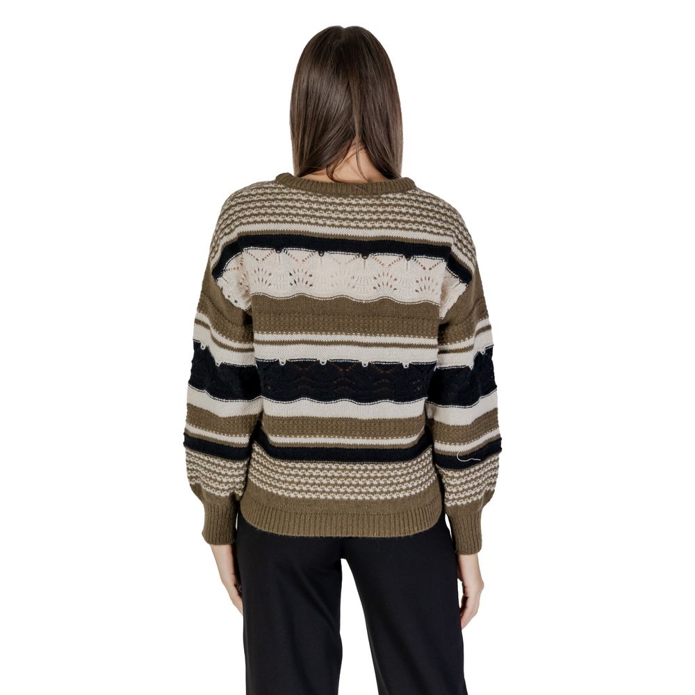 ICHI Green Recycled Polyester Women's Sweater