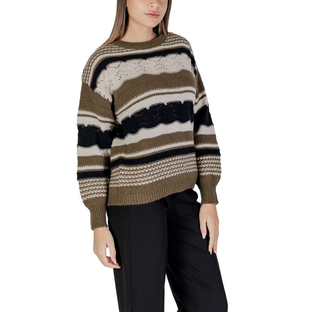 ICHI Green Recycled Polyester Women's Sweater