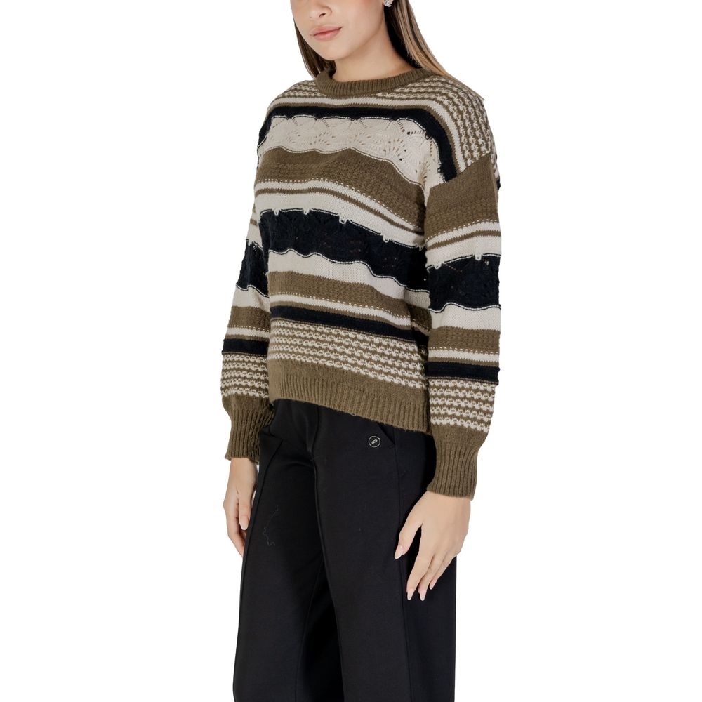 ICHI Green Recycled Polyester Women's Sweater