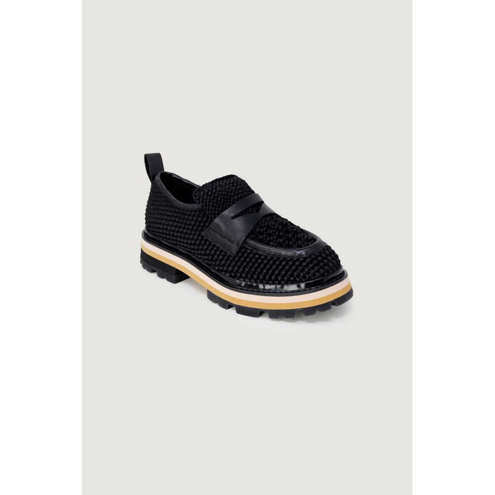 ASH Black Leather Platform Women's Pumps