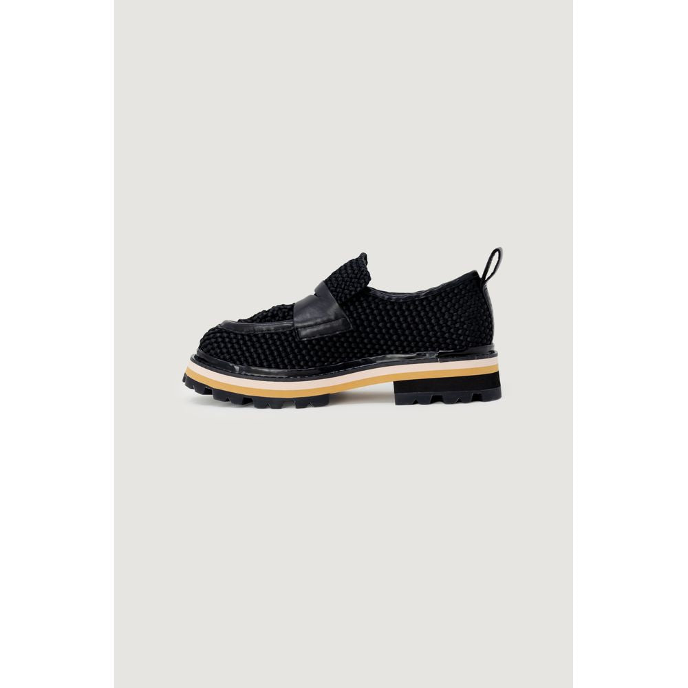 ASH Black Leather Platform Women's Pumps