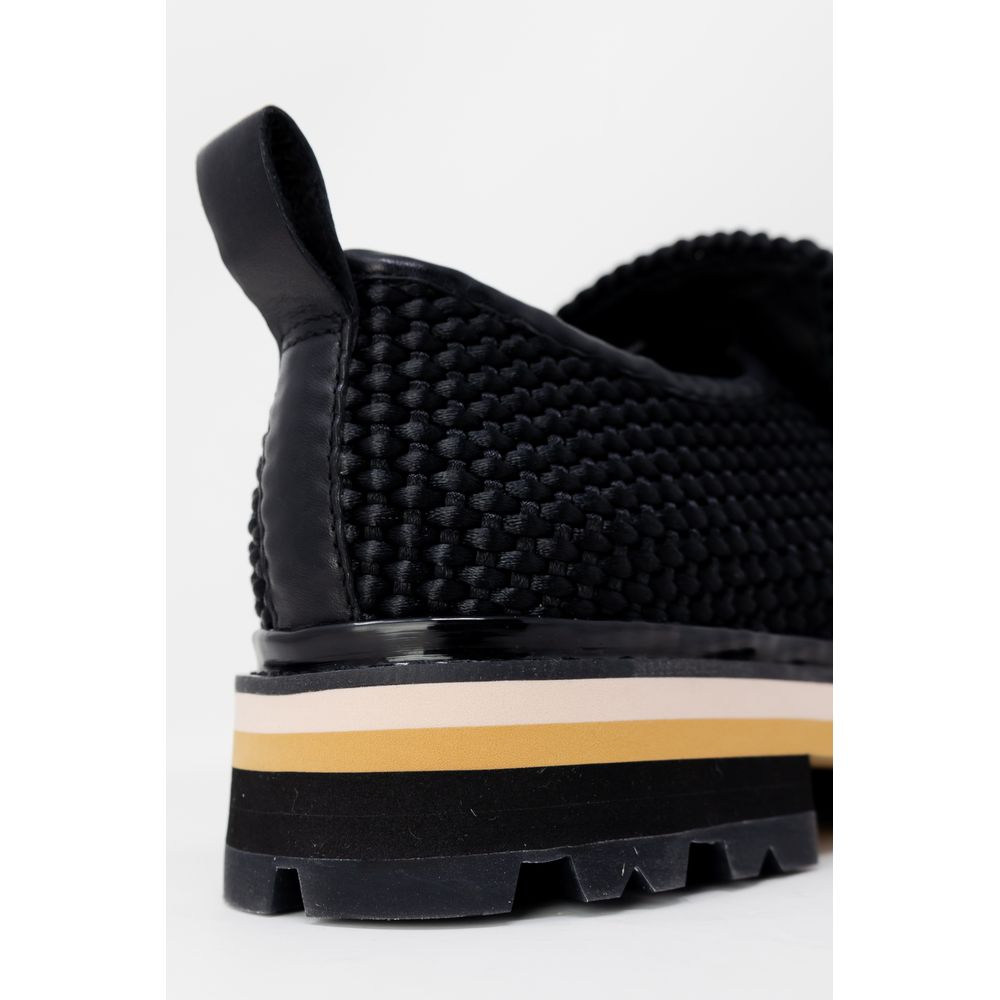 ASH Black Leather Platform Women's Pumps