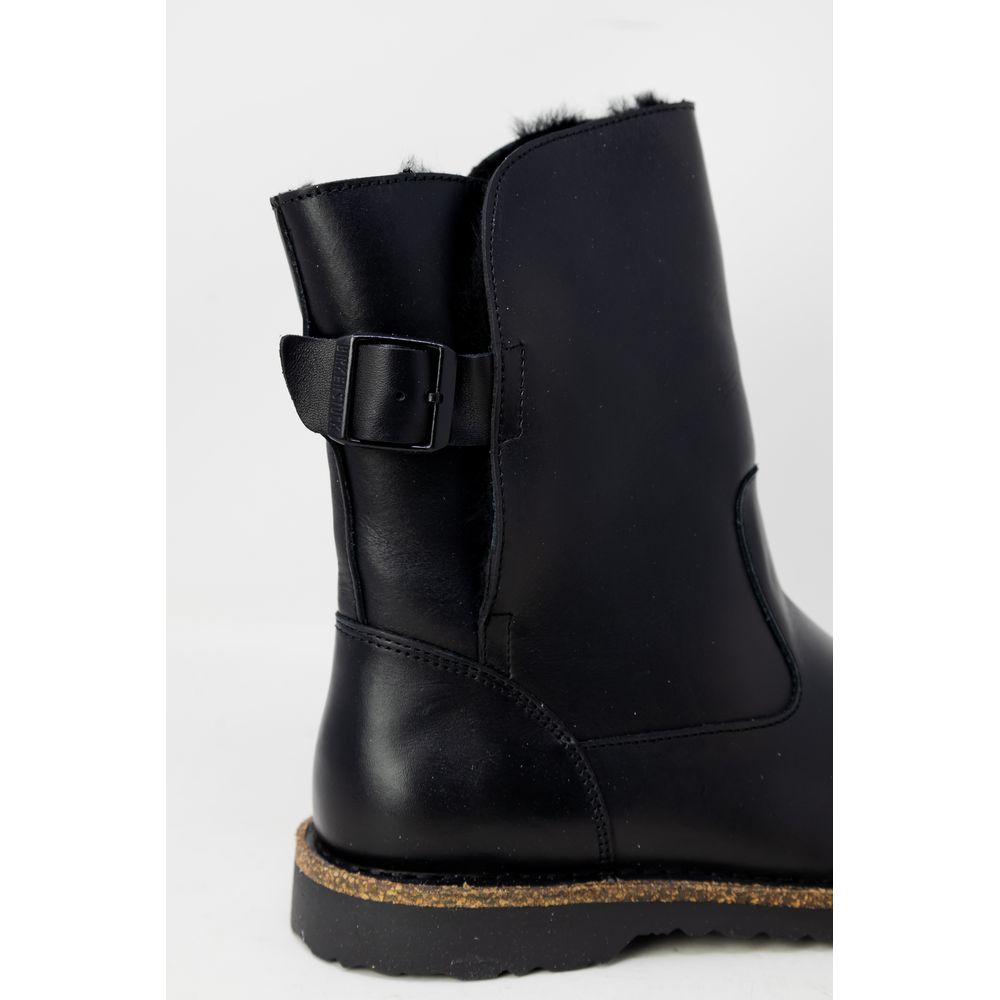 Birkenstock Black Leather Ankle Women's Boots