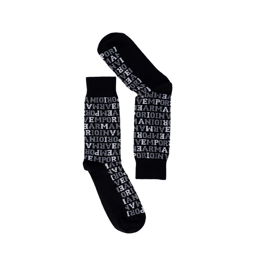 Emporio Armani Underwear Black Cotton Men's Sock