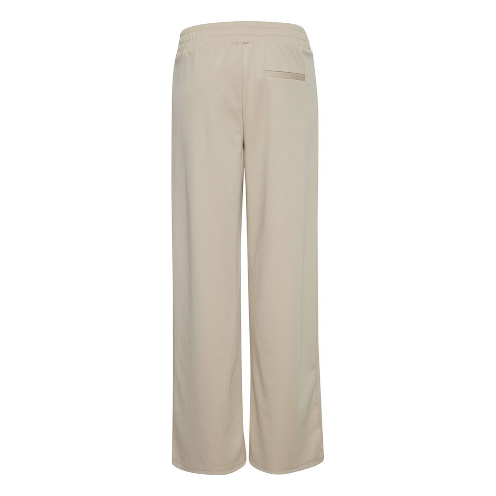 ICHI Beige Recycled Polyurethane Jeans & Women's Pant