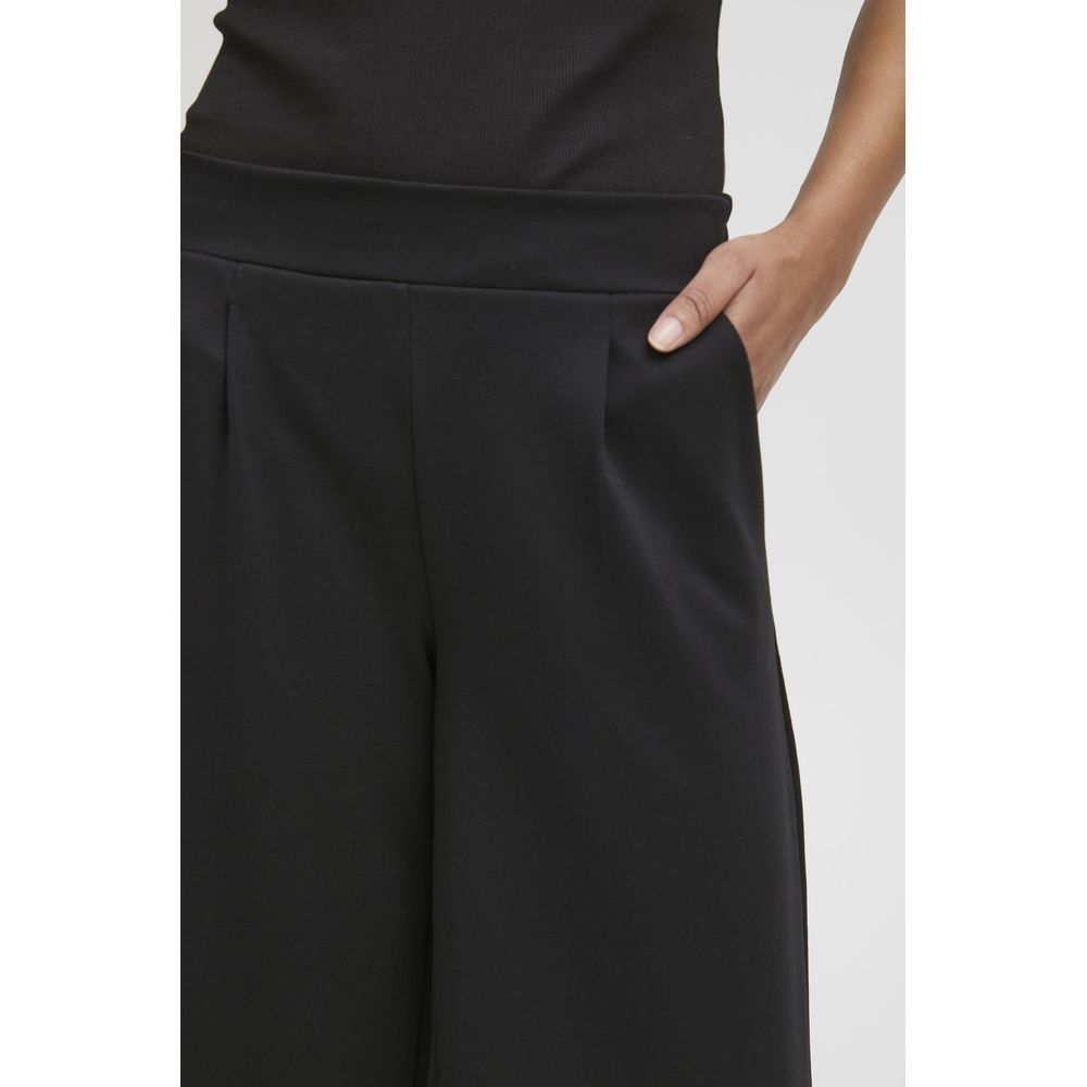 ICHI Black Recycled Polyester Jeans & Women's Pant