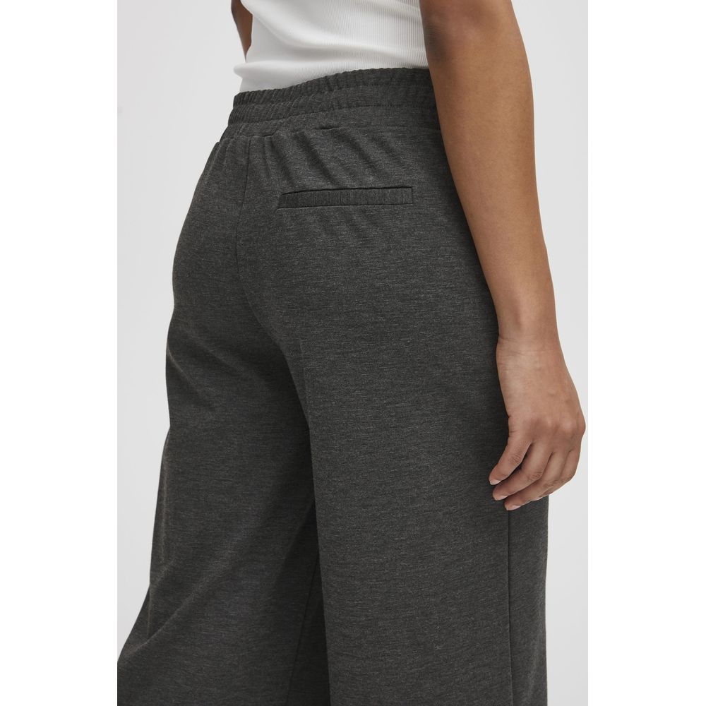 ICHI Gray Recycled Polyester Jeans & Women's Pant
