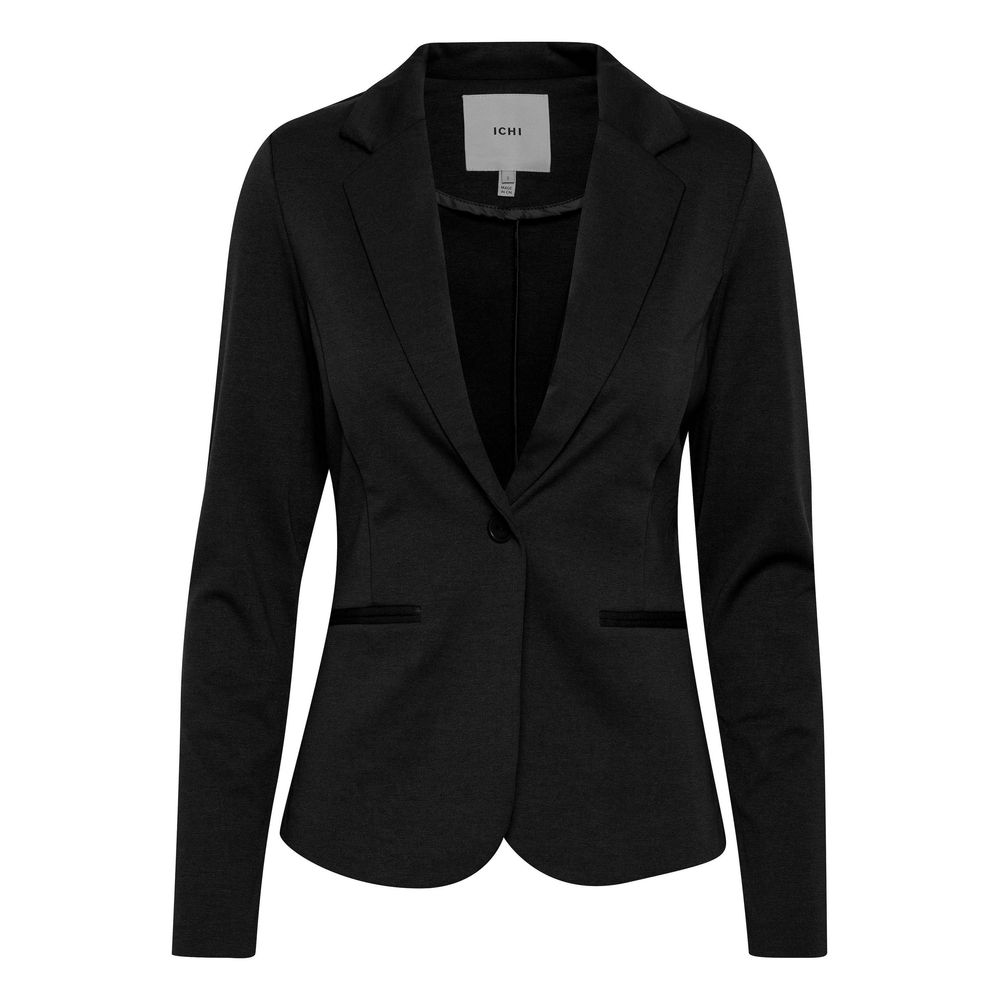 ICHI Black Polyester Suits & Women's Blazer