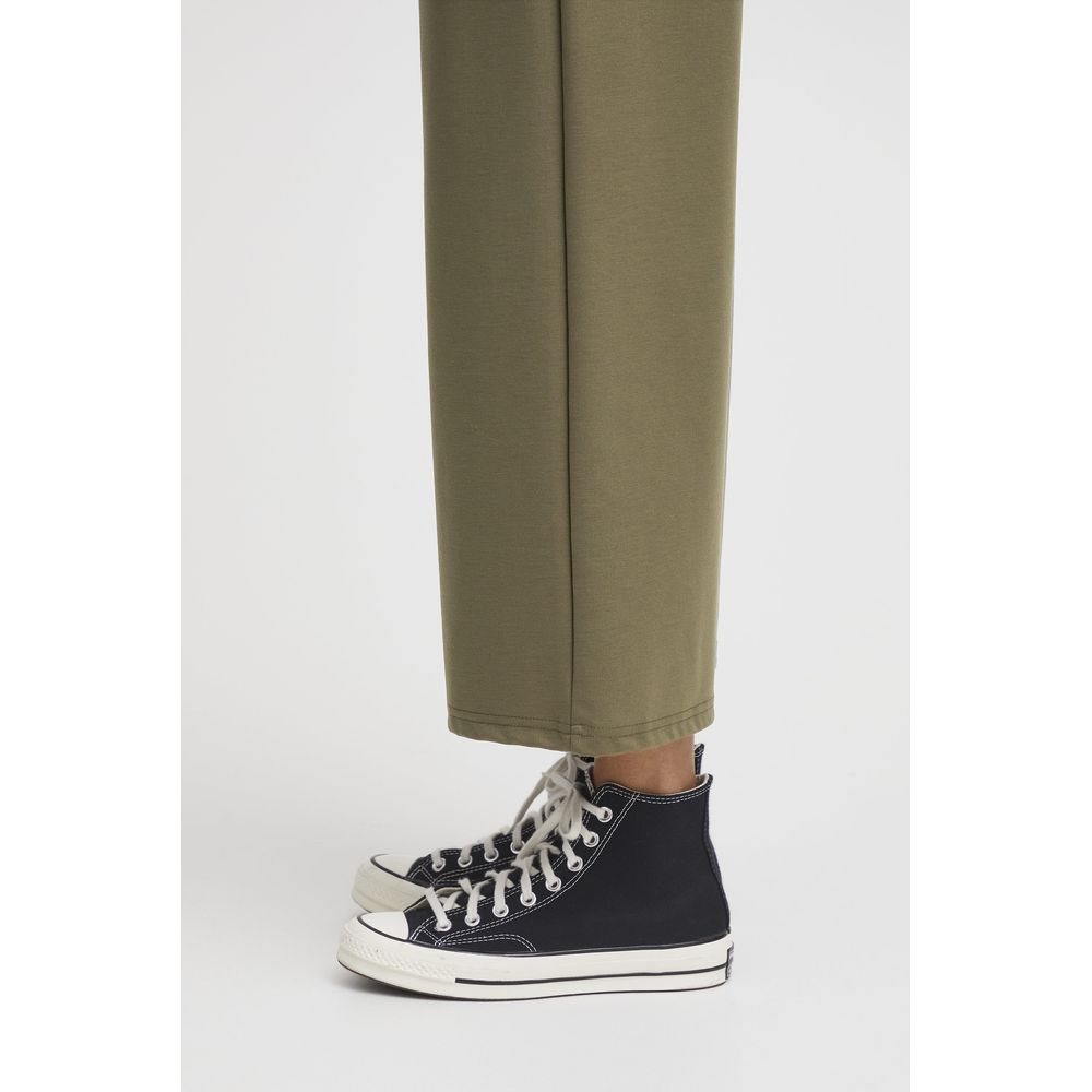 ICHI Green Recycled Polyester Jeans & Women's Pant