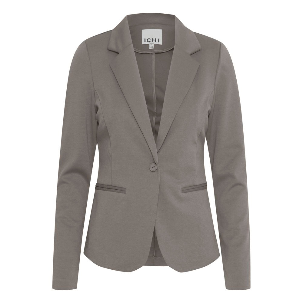 ICHI Gray Polyester Suits & Women's Blazer