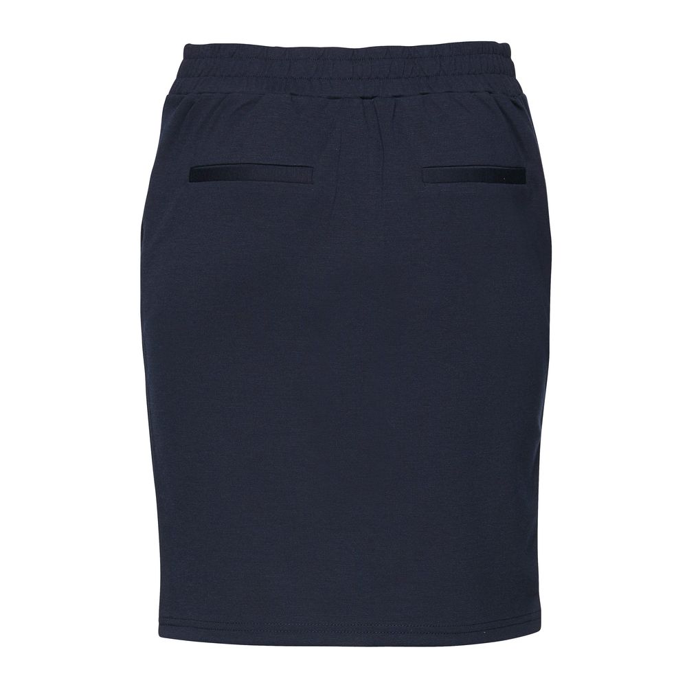 ICHI Blue Polyester Women's Skirt