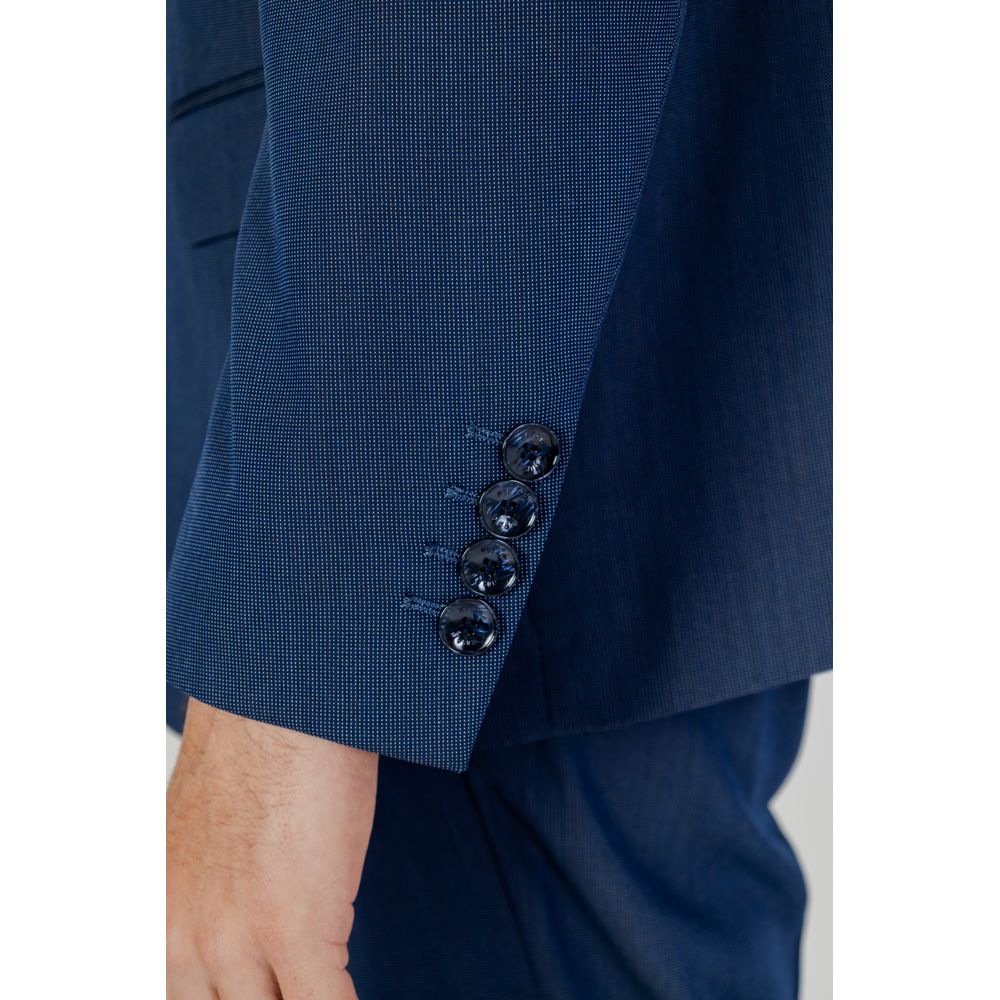 Antony Morato Blue Polyester Men's Blazer