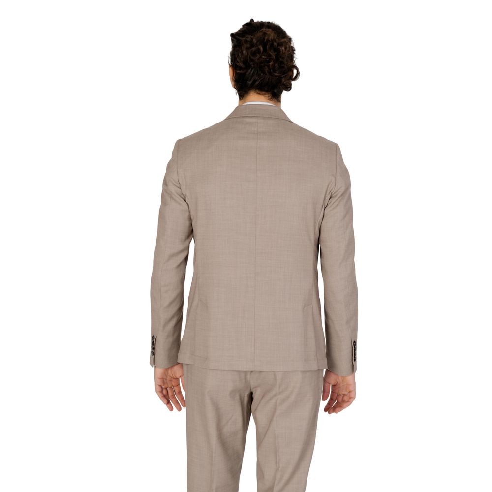 Antony Morato Beige Polyester Men's Blazer