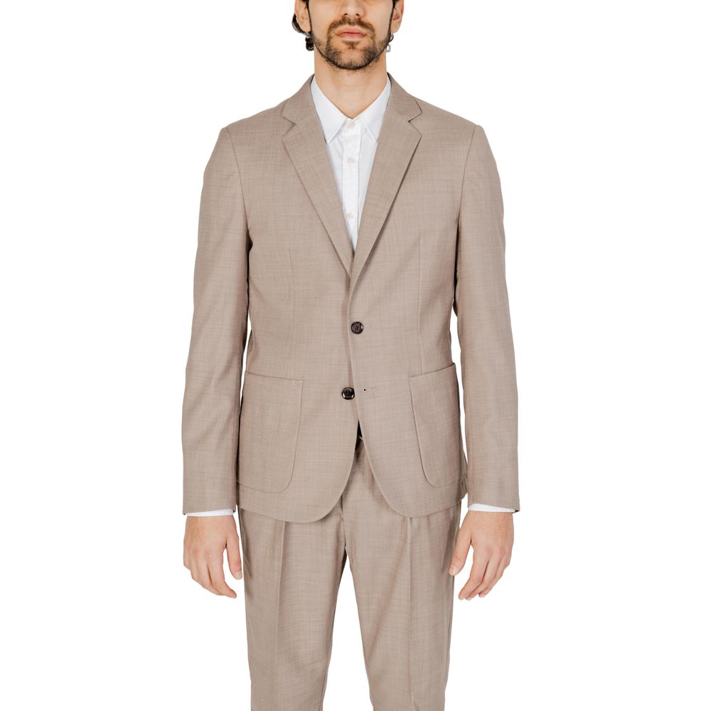 Antony Morato Beige Polyester Men's Blazer