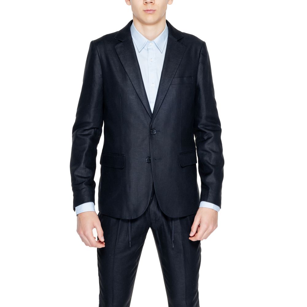 Antony Morato Black Linen Men's Blazer