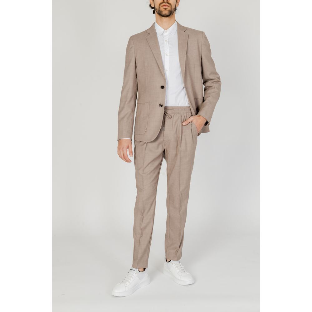 Antony Morato Beige Polyester Men's Blazer