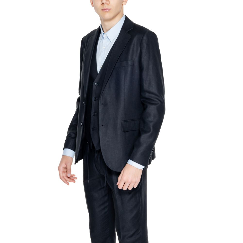 Antony Morato Black Linen Men's Blazer