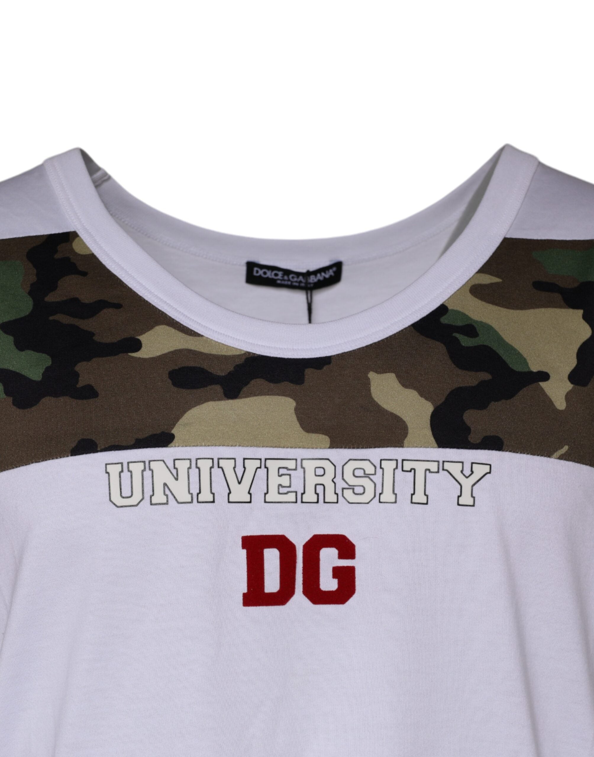 Dolce & Gabbana White Camouflage Tank Sleeveless Men's T-shirt (Pre-Owned)