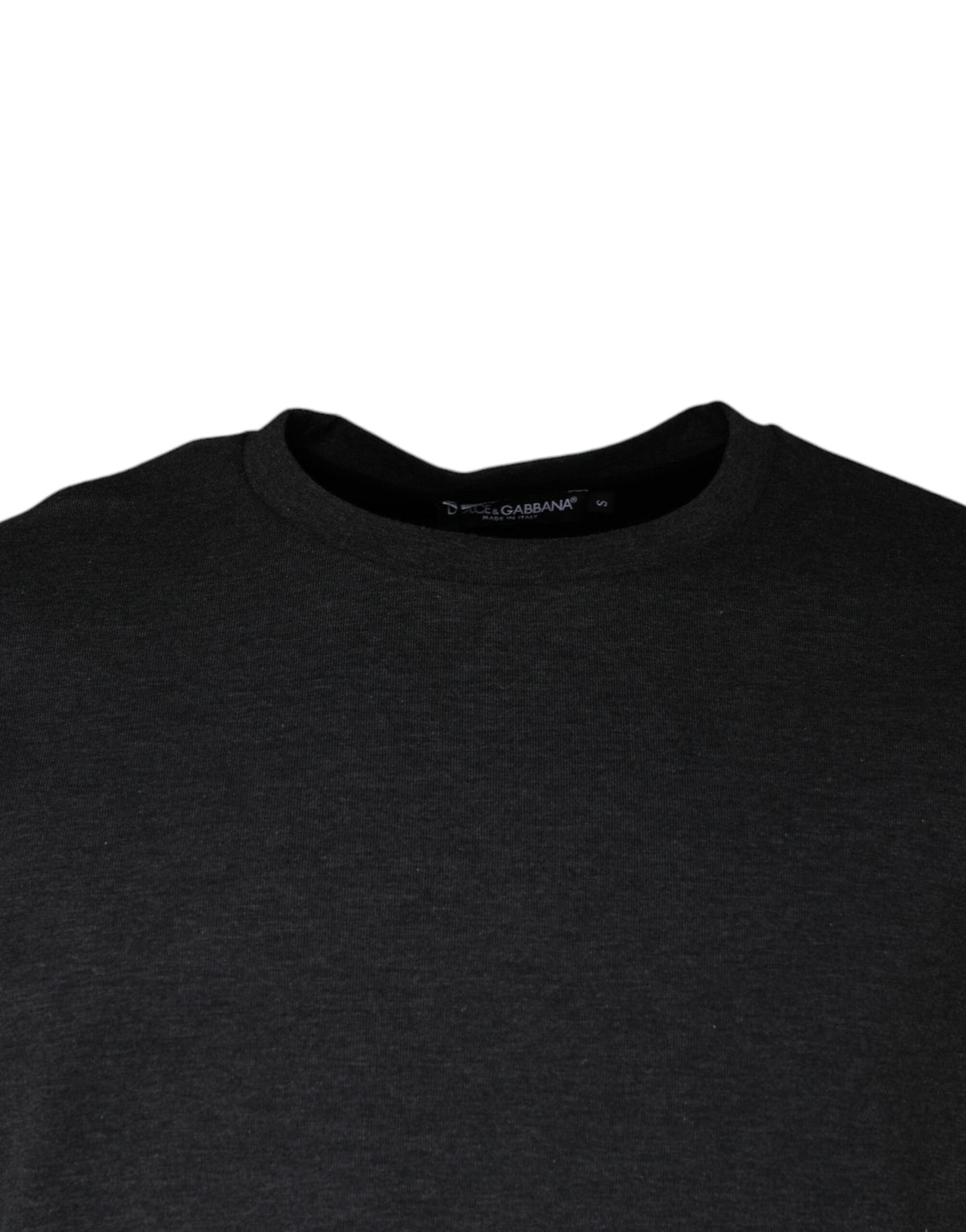 Dolce & Gabbana Dark Gray Camouflage Crew Neck Men's T-shirt