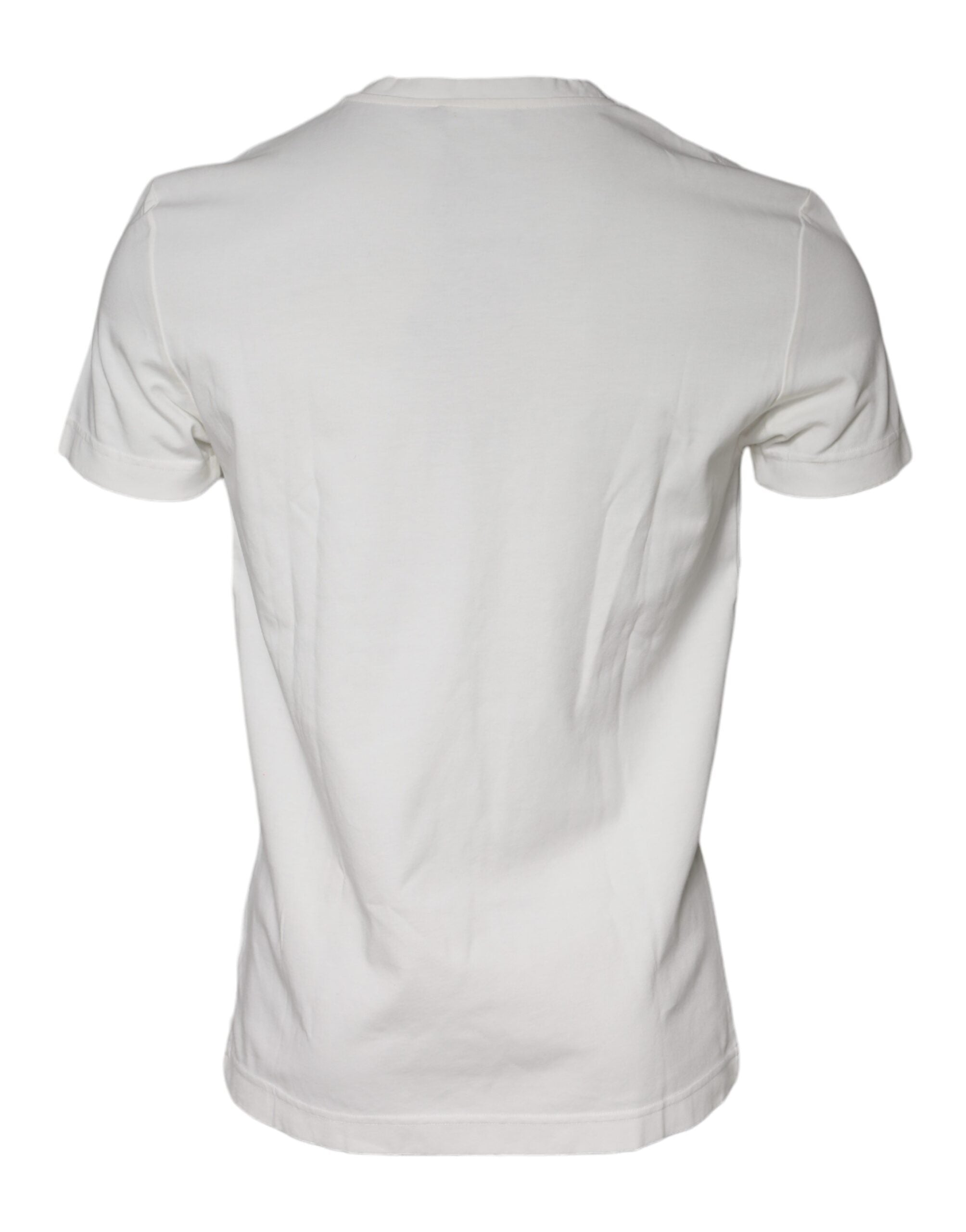 Dolce & Gabbana White Bandana Print Cotton Short Sleeves Men's T-shirt (Pre-Owned)