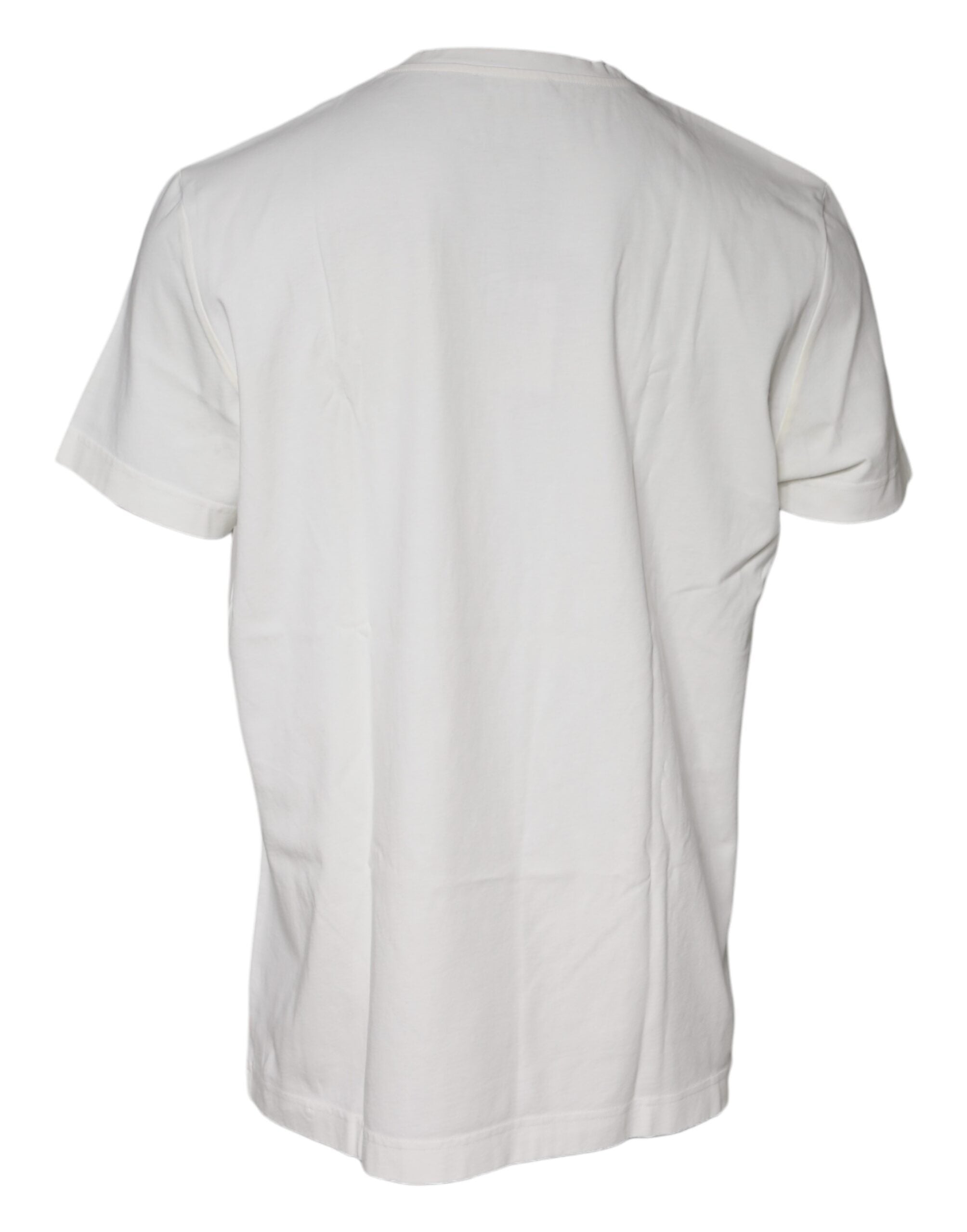 Dolce & Gabbana White Bandana Print Cotton Short Sleeves Men's T-shirt (Pre-Owned)
