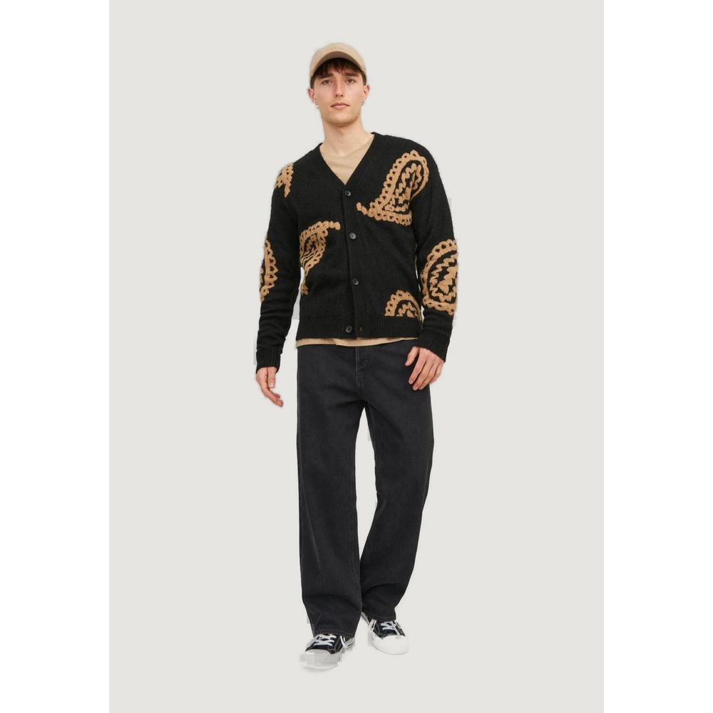 Jack Jones Black Cotton Jeans & Men's Pant