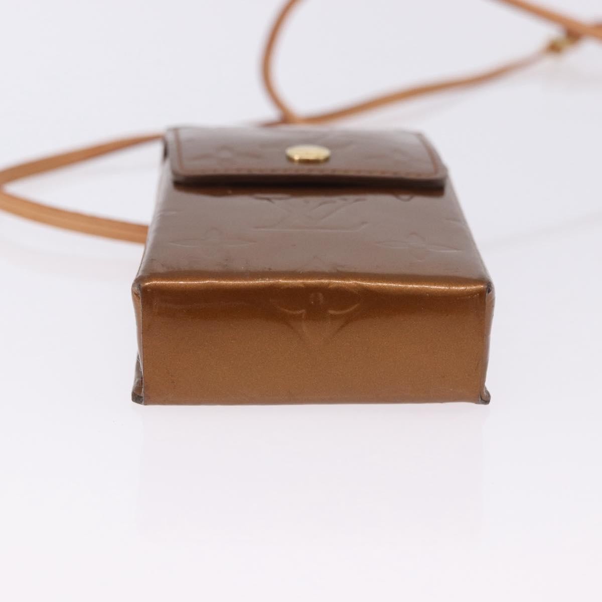 Louis Vuitton Walker Monogram Vernis Brown Patent_Leather Wallets Accessory (Pre-Owned)