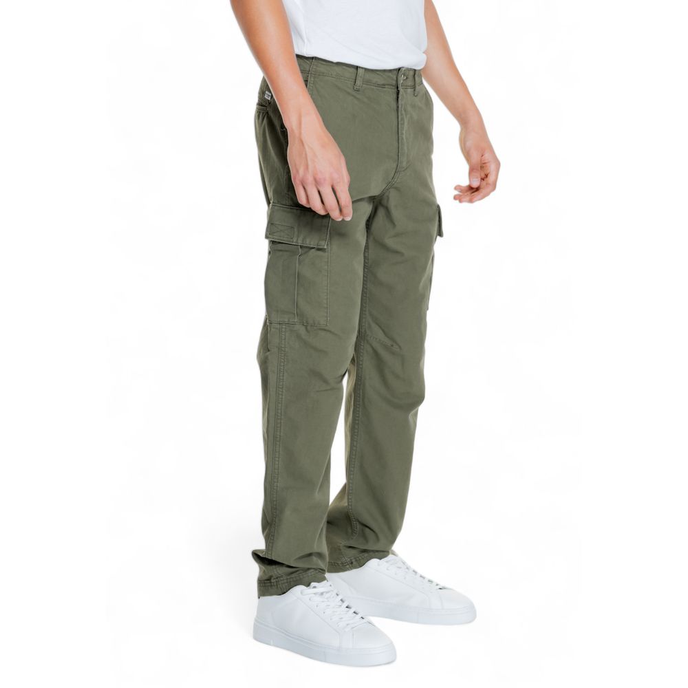 Jack Jones Green Cotton Jeans & Men's Pant